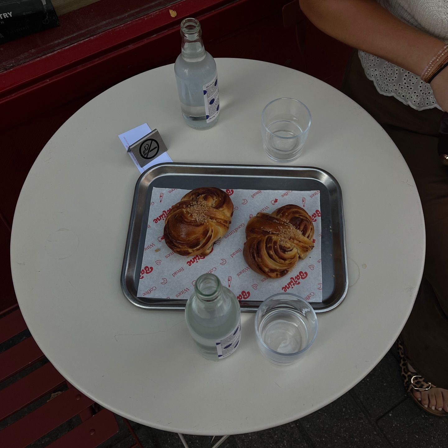 Balans: iets lekkers op een terrasje
